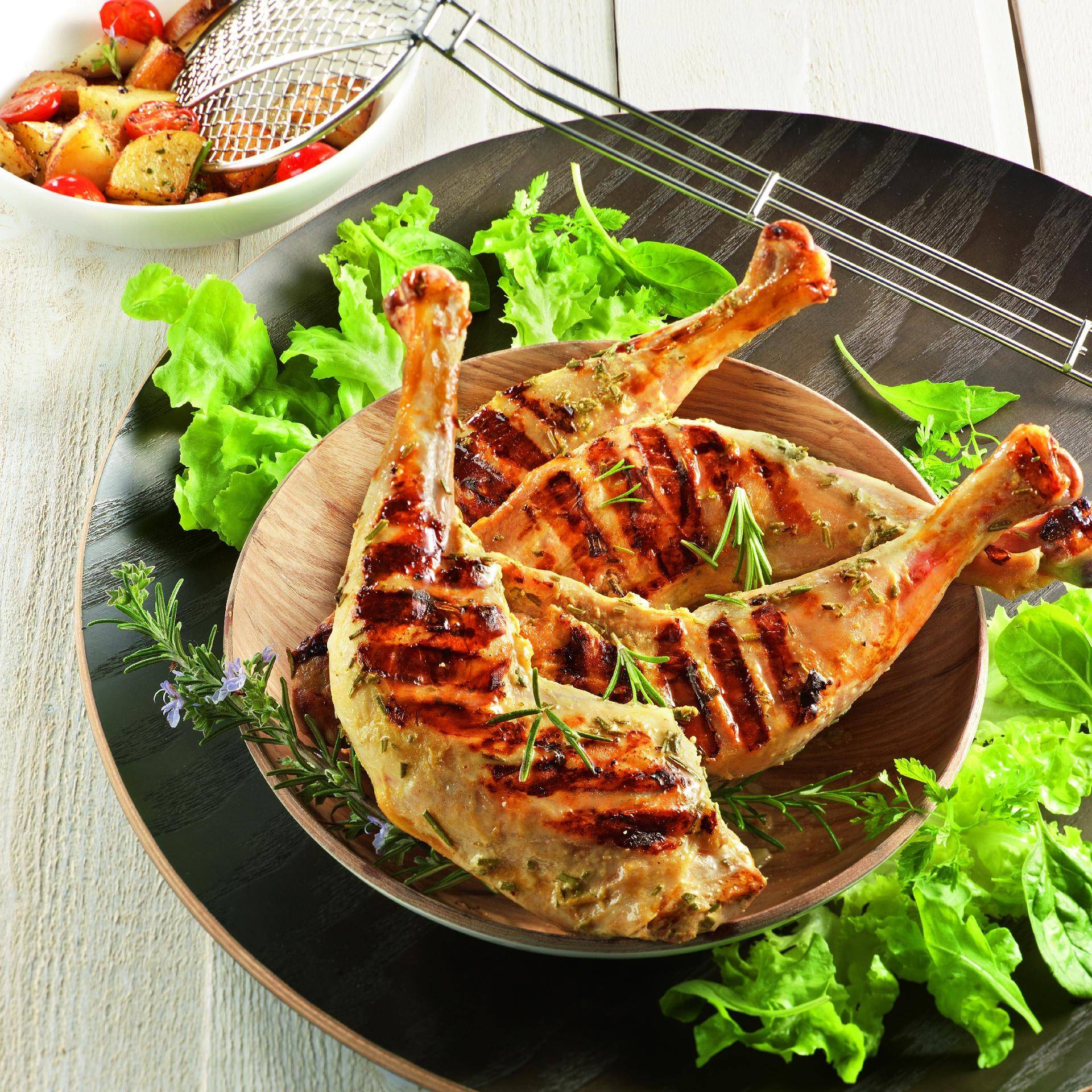 Cosce di pollo marinate allo yogurt e rosmarino - Ricette EASY FRY & GRILL 2 in 1 DIGITAL | Moulinex