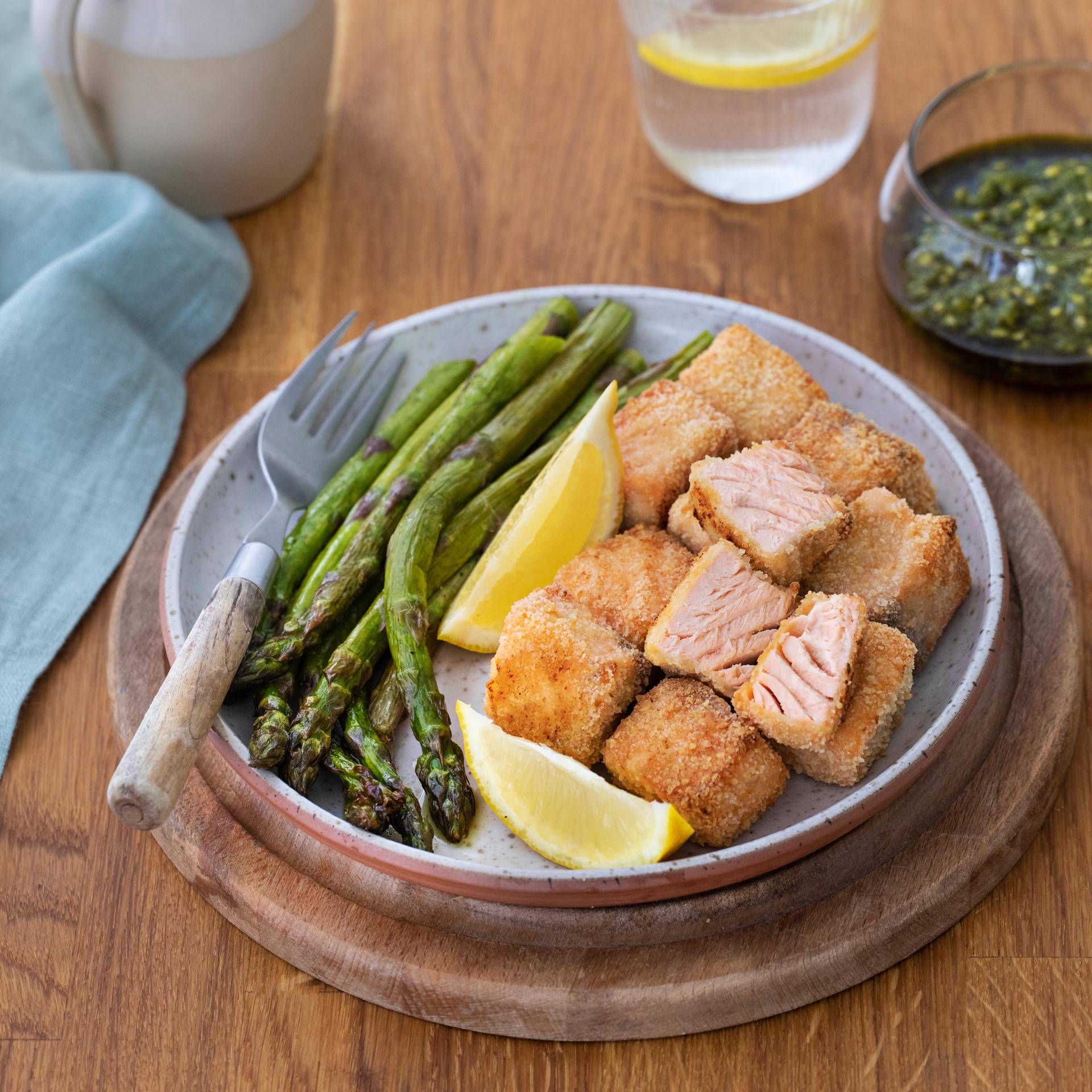 Crocchette di salmone con asparagi - Ricette EASY FRY & GRILL 2 in 1 XXL | Moulinex