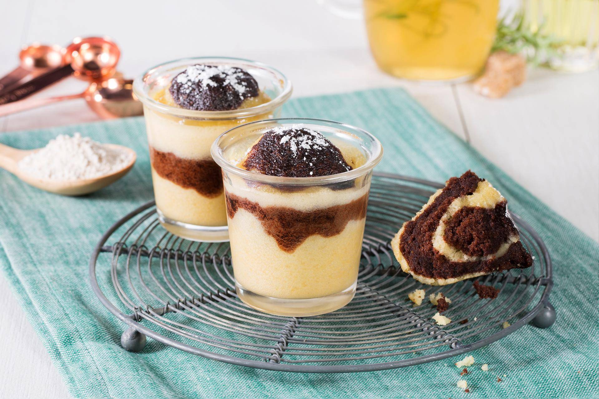 Tortino vaniglia e cioccolato - Ricette Cookeo | Moulinex