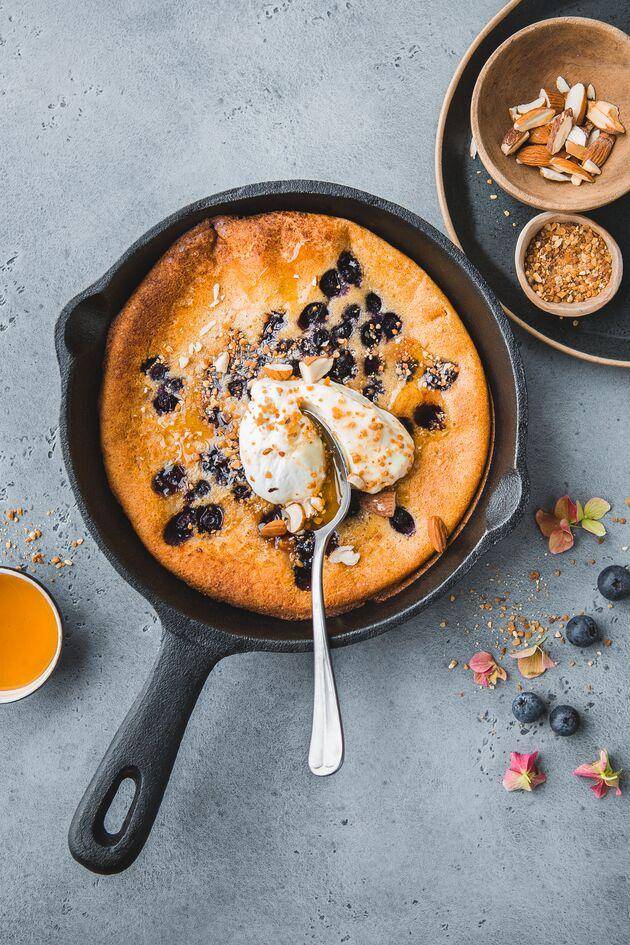 Baby pancake olandese con mirtilli - Ricette Perfectmix + | Moulinex