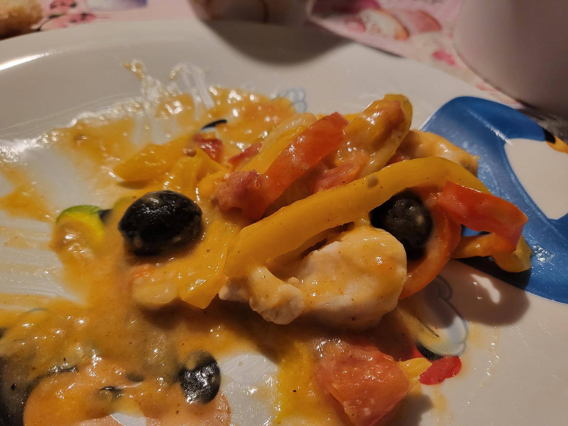 Pollo peperoni e olive - Ricette Companion Connect XL | Moulinex