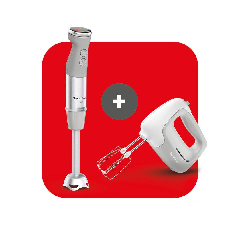 Pack Esclusivo Online - Mixer ad immersione Quickchef 2in1 + Sbattitore Prep Mix